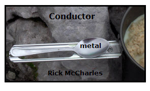 What are examples of thermal conductors?