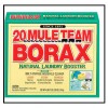 This is a Box of Twenty Mule Team Borax, a Household Cleaner. Borax is combined with laundry detergent to clean clothes. Borax is the common name for Sodium Borate.