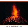 The volcano, Paracutin erupting in 1946