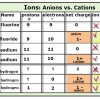 Anions vs. Cations